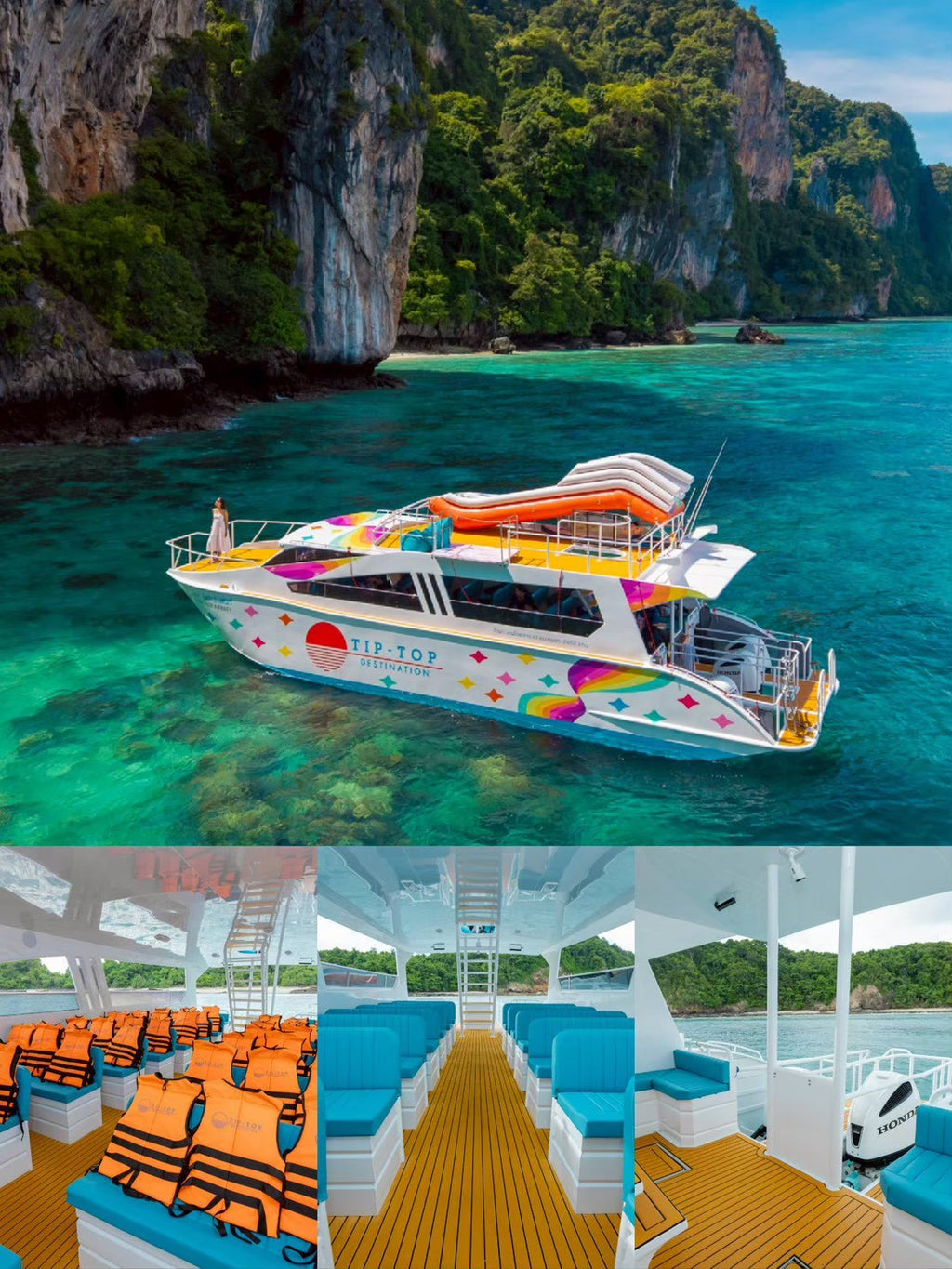 PHI PHI -MAYA BAY -KHAI ISLAND-MAITON ISLAND BY SPEED KATAMARAN
